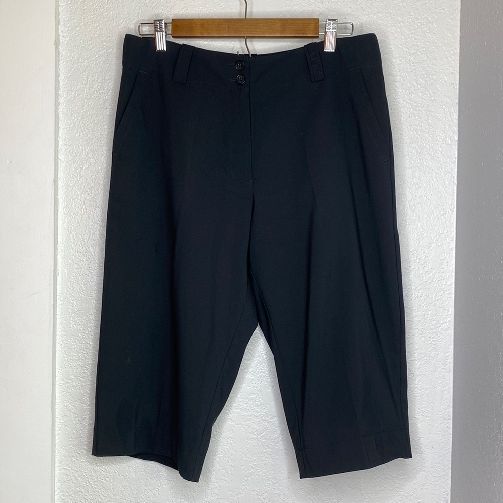 Nike Golf Dri-FIT Black Longline Bermuda Shorts Size 8 minimalist athleisure